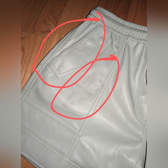 6. NWT JONATHAN SIMKHAI DOAH VEGAN LEATHER SHORTS - Picture 11 of 12